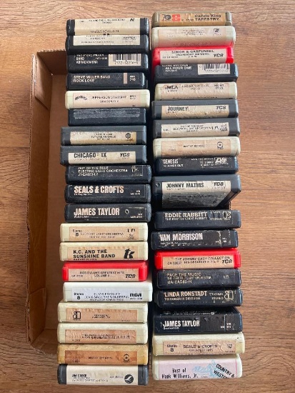 Group of Vintage 8-Track Tapes