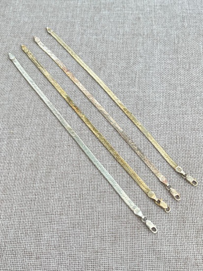 Group of Silver 925 Bracelets - 16.2 Grams