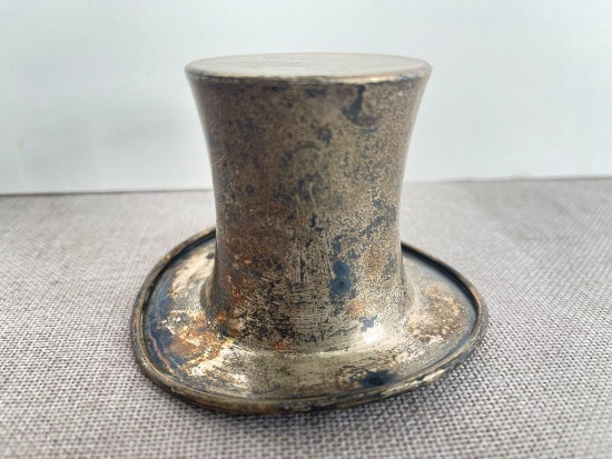 Vintage Sterling Top Hat Spittoon - (71 grams)