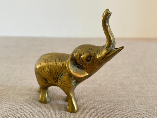 Small Brass Elephant