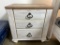 Contemporary 2 Drawer Night Stand
