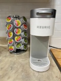 Kuerig Coffee Maker and K Cup Holder