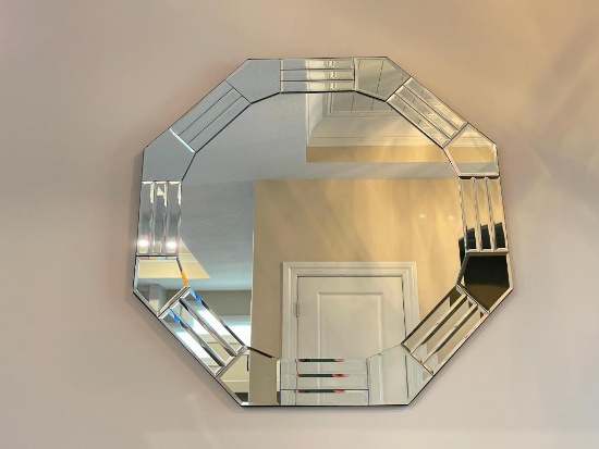 Frameless Octagon Shaped Mirror