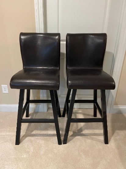 Pair of Raymour and Flanigan Matching Pub Chairs