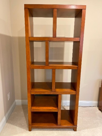 Raymour and Flanigan Solid Wood Media Tower / Bookshelf