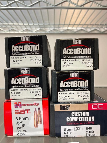 Group of 6.5mm Bullets Only