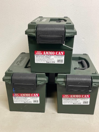 Group of 3 Ammo Hard Cases