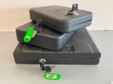 Group of 3 Hand Gun Vaults