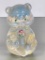 Vintage Fenton Hand Painted Glass Bear Figurine