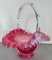 Vintage Fenton Glass Basket