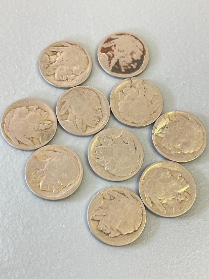 Group of Buffalo Nickels