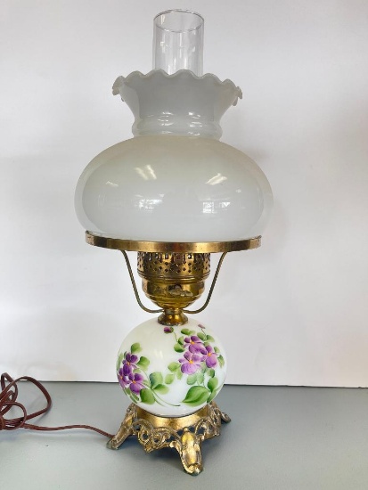 Vintage Hand Painted Gone with the Wind Style Lamp