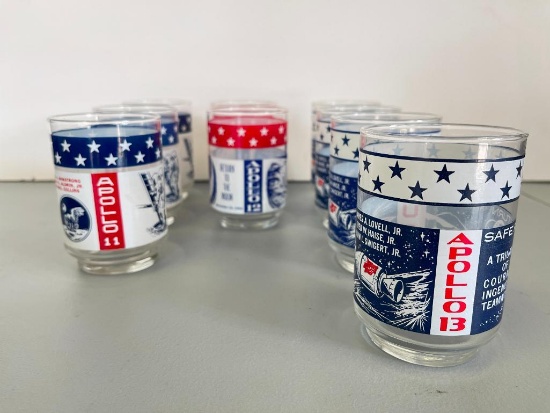 Set of Apollo 11/12/13 Drinking Glasses