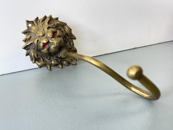Wall Mounted Brass Coat Hook