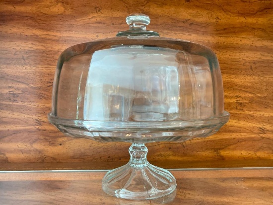 Glass Covered Cake Stand