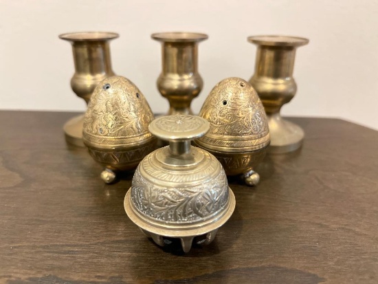 Group of Brass Items