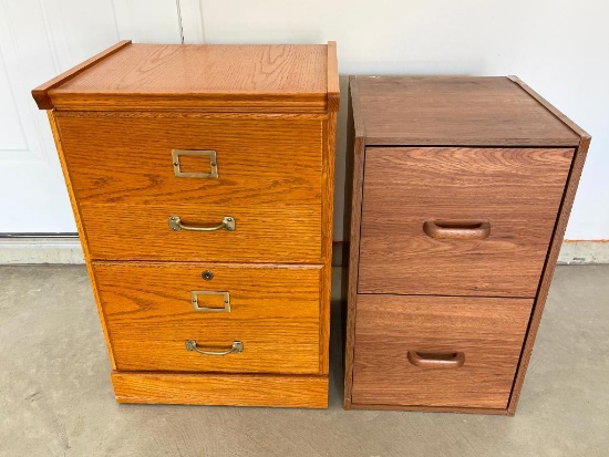 Pair of 2 Drawer Filing Cabinets