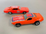Pair of General Lee Toy Cars