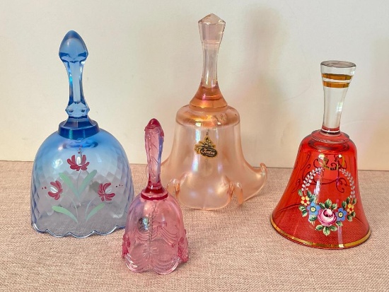 Group of Fenton Glass Bells