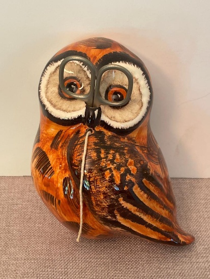 Vintage Babbacombe Wall Hanging Ceramic Owl String Holder