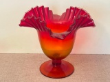 Vintage Hand Blown Glass Vase