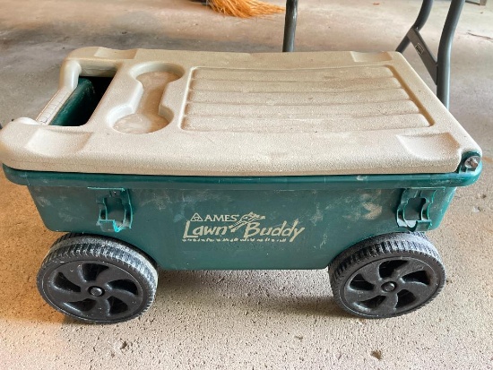 Plastic Rolling Yard Cart