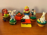 Group of Holiday Trinket Boxes