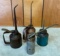 Group of 4 Vintage Oil Cans