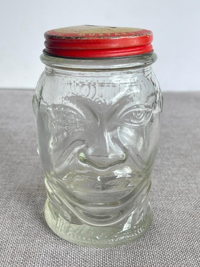 Vintage Nash's Mustard Glass Bank