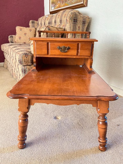 Vintage Young Republic Tell City Wood End Table