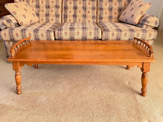 Vintage Young Republic Tell City Wood Coffee Table