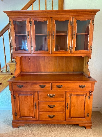 Vintage 2 Piece China Cabinet