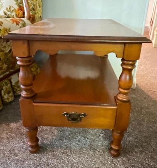 Vintage Young Republic Tell City End Table