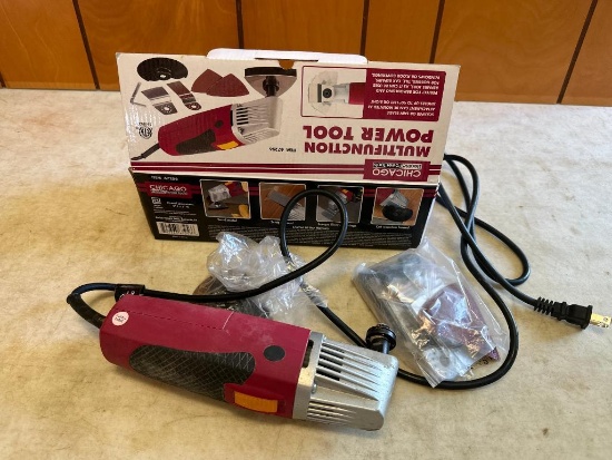 Chicago Electric Multi Tool with Box, Working
