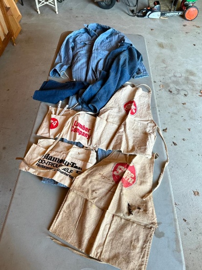 Group of Vintage Shop Attire and Nail Pouches