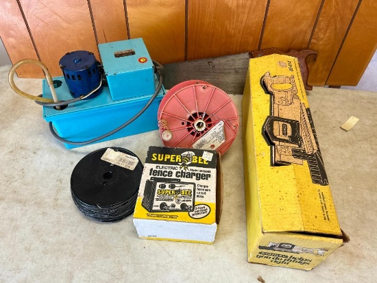 Electric Fence Supplies Untested and A Little Giant Pump Untested
