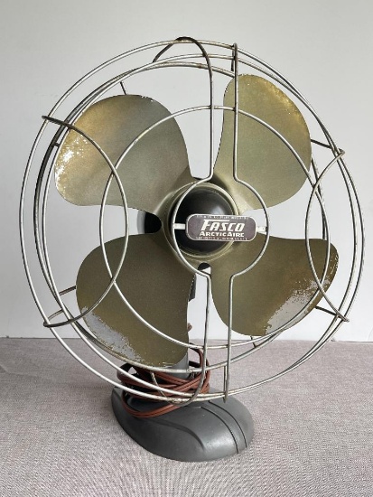 Vintage Fasco Artic Aire Metal Fan