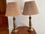 Pair of Stiffel Brass Lamps