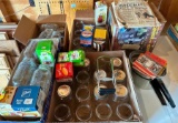 Large Group of Mason Jars and Two Pressure Cookers