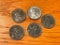 Group of Steel Wheat Pennies