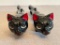 Pair of Interesting Long Salt and Pepper Shakers