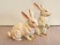 Pair of Lefton Porcelain China Rabbits