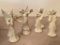 Set of 4 Dresden Porcelain Angels