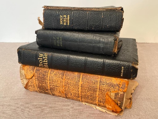 Group of Vintage and Antique Bibles