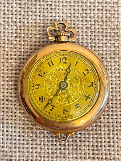 Ladies Vintage Gruen Pocket Watch