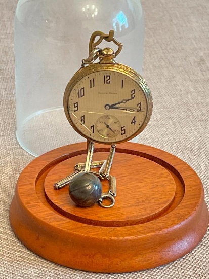 19 Jewel South Bend Watch Co. Pocket Watch with Display Dome