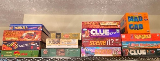 Large Group of Board Games