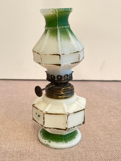 Vintage Mini Glass Oil Lamp