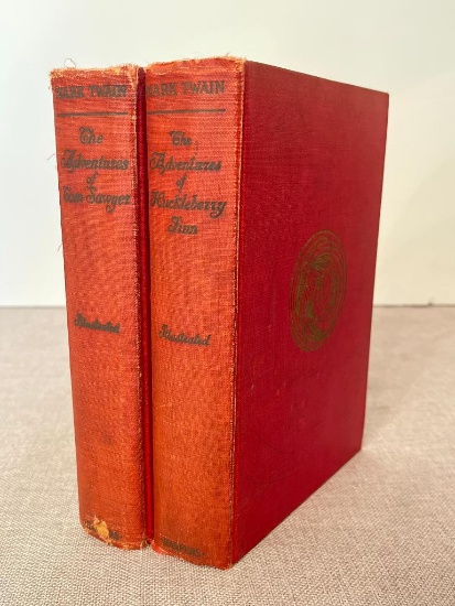 Early Copies of Huck Finn and Tom Sawyer From Harpers
