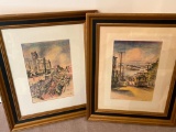 Pair of San Francisco Landmark Prints by Alec Stern